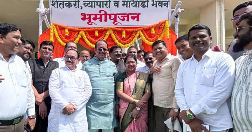 कल्याण कृषी उत्पन्न बाजार समितीत विविध विकासकामांचे उद्घाटन व भूमिपूजन