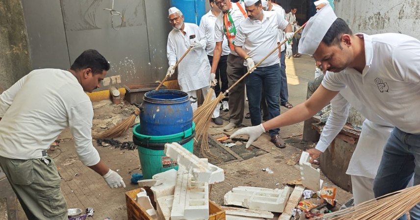 काँग्रेसचा स्वच्छतेचा निर्धार