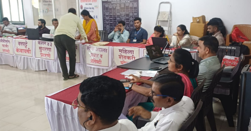 शेलार येथे आयोजित 'सेवा संकल्प' शिबिराला नागरिकांचा उत्स्फूर्त प्रतिसाद