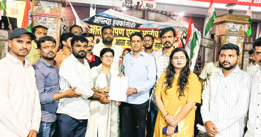 एमपीएससी विद्यार्थ्यांच्या आंदोलनाला निरंजन डावखरेंची भेट