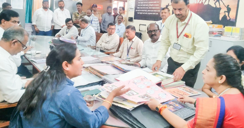 महापौर सुजाता पाटील यांनी केली नवी मुंबई महापालिका शाळांची प्रत्यक्ष पाहणी